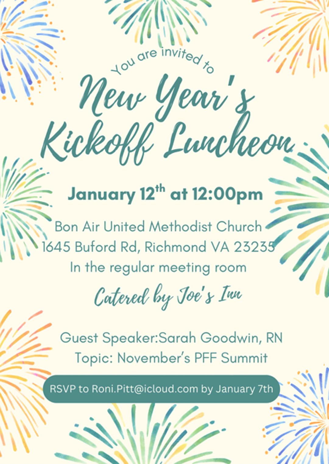 Luncheon with breathmatters January 2026