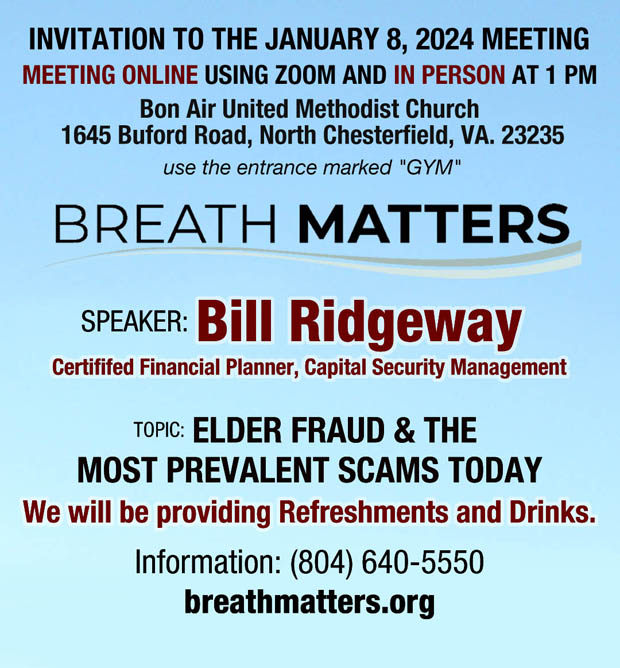 January 2024 Meeting  with Bill Ridgeway